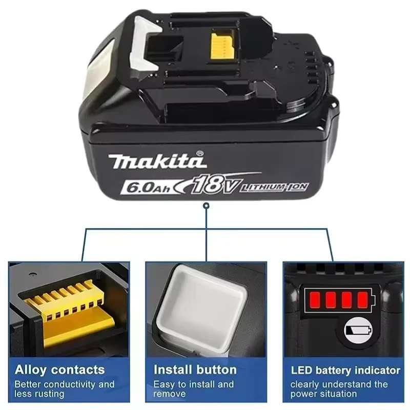 Makita 18V LXT Lithium-Ionen-Akku 6,0Ah und DC18RC Schnellladegerät-Set in Schwarz - Bild 5