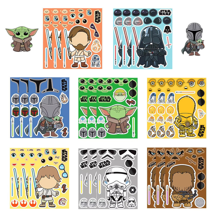 Star Wars Puzzle-Aufkleber, DIY-Bastelset, Bunt / Mehrfarbig - Bild 3
