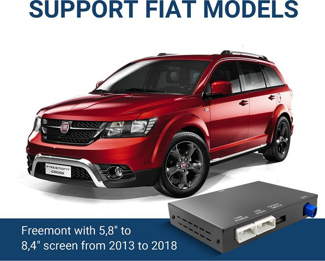ANYFAR Wireless CarPlay und Android Auto Nachrüstkit für Fiat Freemont, Decoder-Box für die Navigation, Farbe: Schwarz - Bild 1