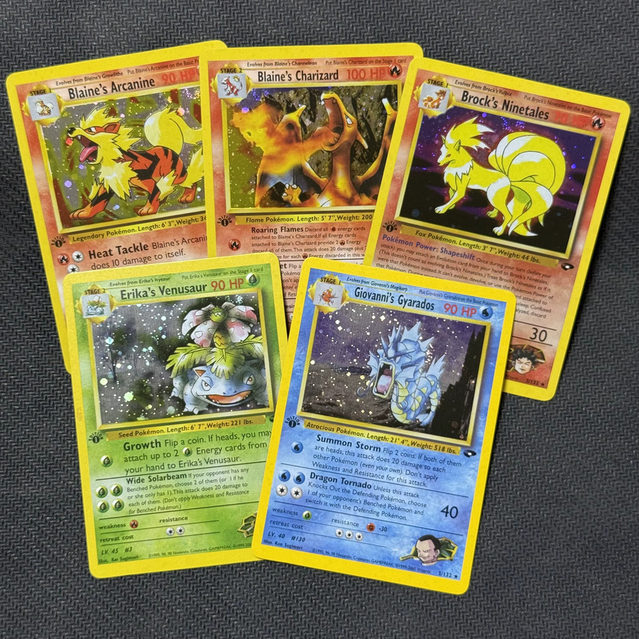TAKARA TOMY PTCG Proxy Cards Gym Challenge G2, holografische Karten, Set / Bundle - Bild 2