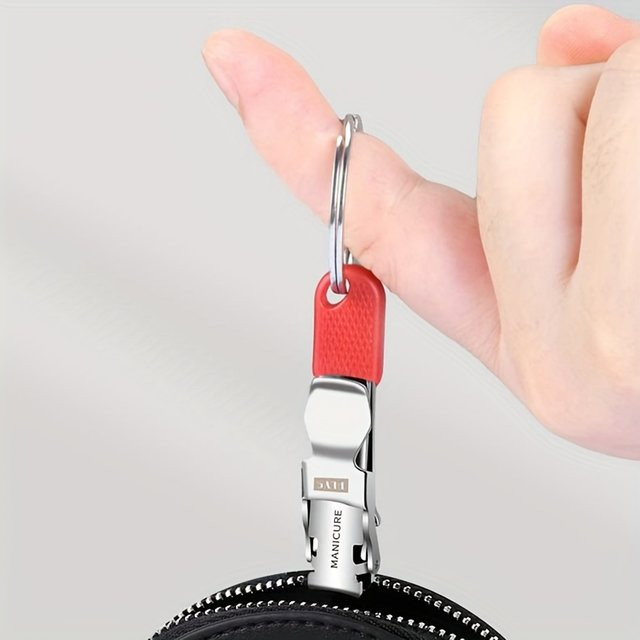 Ouriner Nagelknipser aus Edelstahl mit Schlüsselanhänger, Unisex - Bild 1