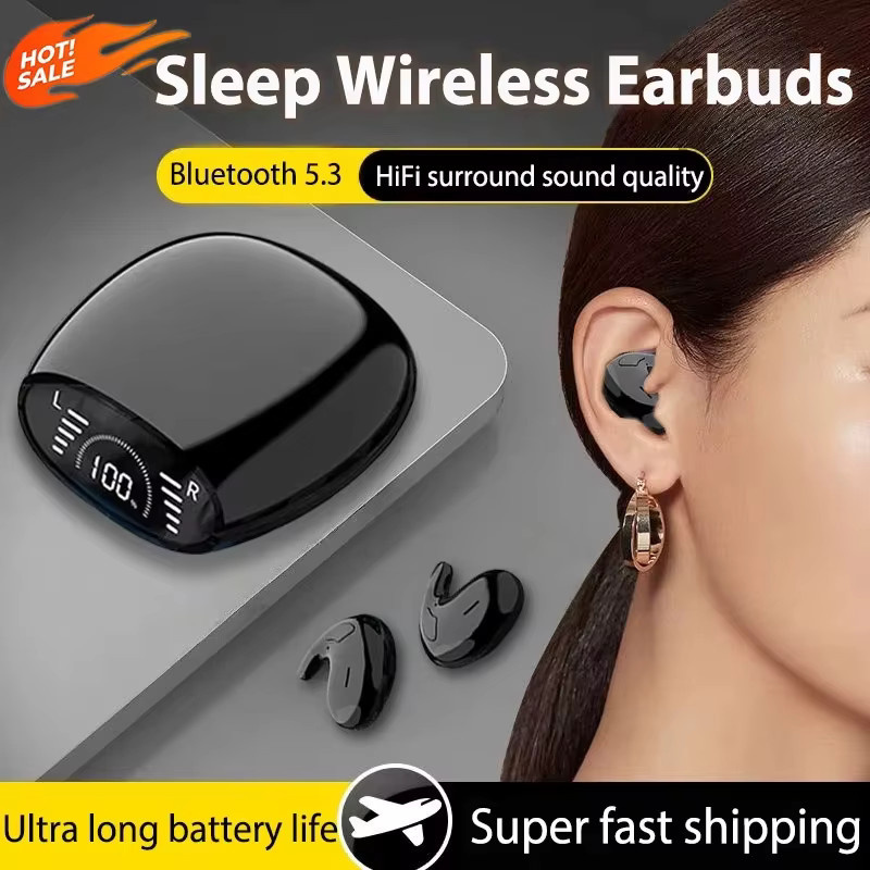 Lenovo Kabellose TWS Sport-Bluetooth-Kopfhörer in Beige mit Geräuschunterdrückung und Schmerzfreiem Sleep-in-Ear Design - Bild 5