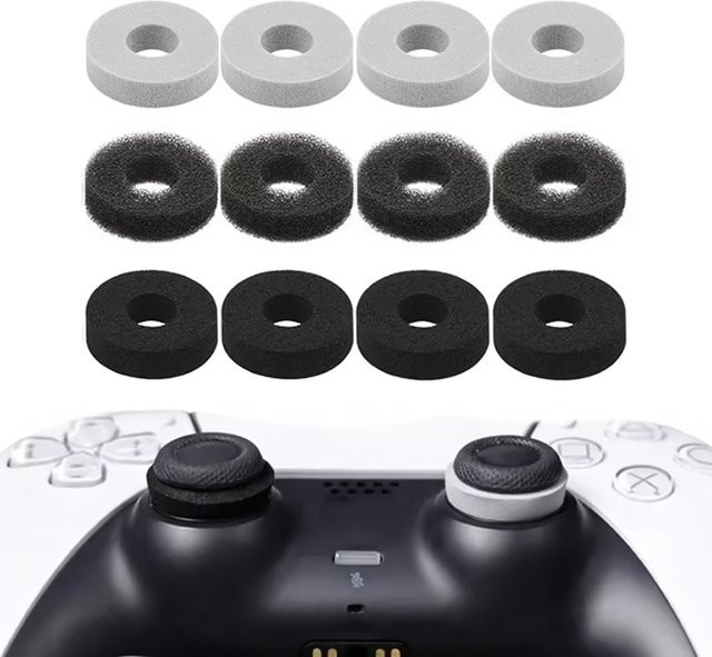 TingDong 12 Stück weiche Schwamm-Schutzringe für Nintendo Switch Controller und Joystick, Präzisions-Zierringe für dein Gamepad - Bild 1