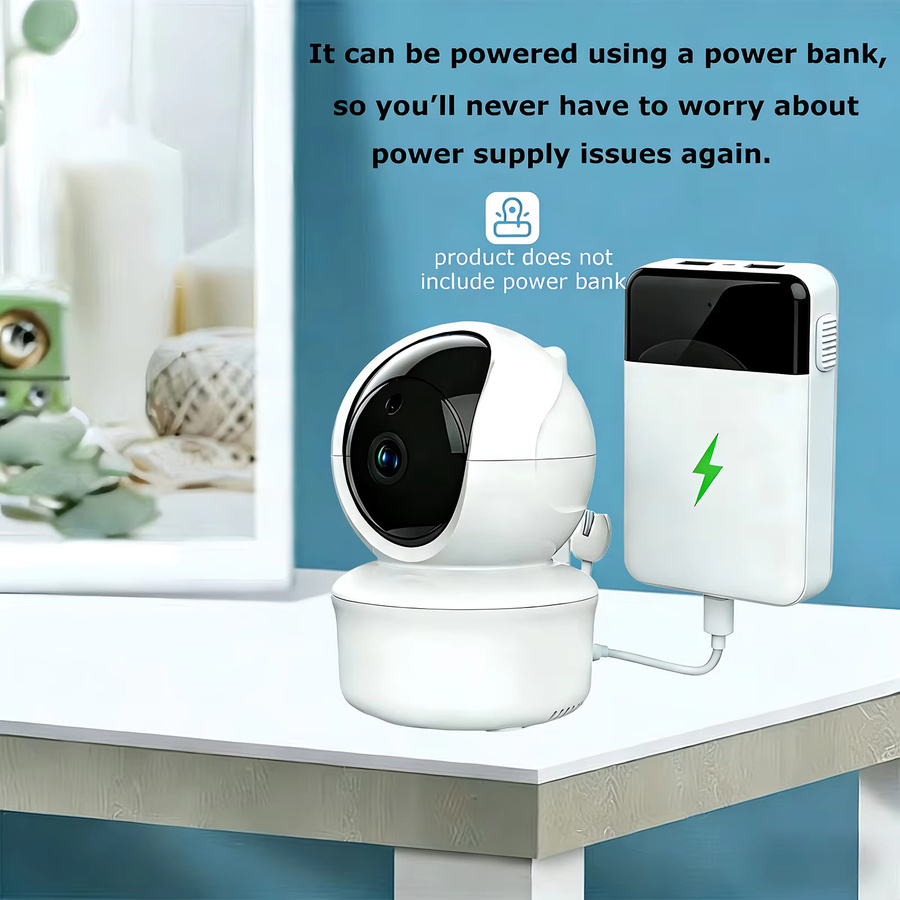 Babystar 5-Zoll Video-Babyphone in Weiß mit Schwenk-Neige-Zoom-Kamera, Audio-Video-Übertragung, Zwei-Wege-Gespräch und VOX-Modus - Bild 3