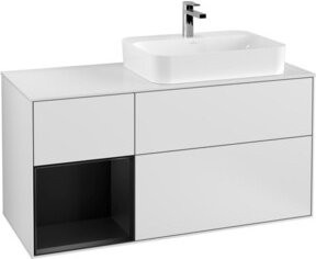 V&B Waschtischunterschrank Finion in Weiß lackiert, Breite: 120 cm, Tiefe: 50,1 cm, Höhe: 50,1 cm - Bild 1