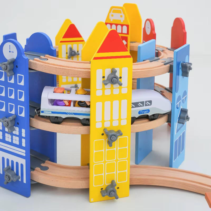 BRIO Holz Eisenbahn Track Set, Elektrische Zug, Magnetische Auto Diecast, Set / Bundle - Bild 2