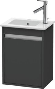 Duravit Waschtischunterschrank Ketho, wandhängend, Graphit matt, B: 40 cm, T: 28,5 cm, H: 55 cm - Bild 1