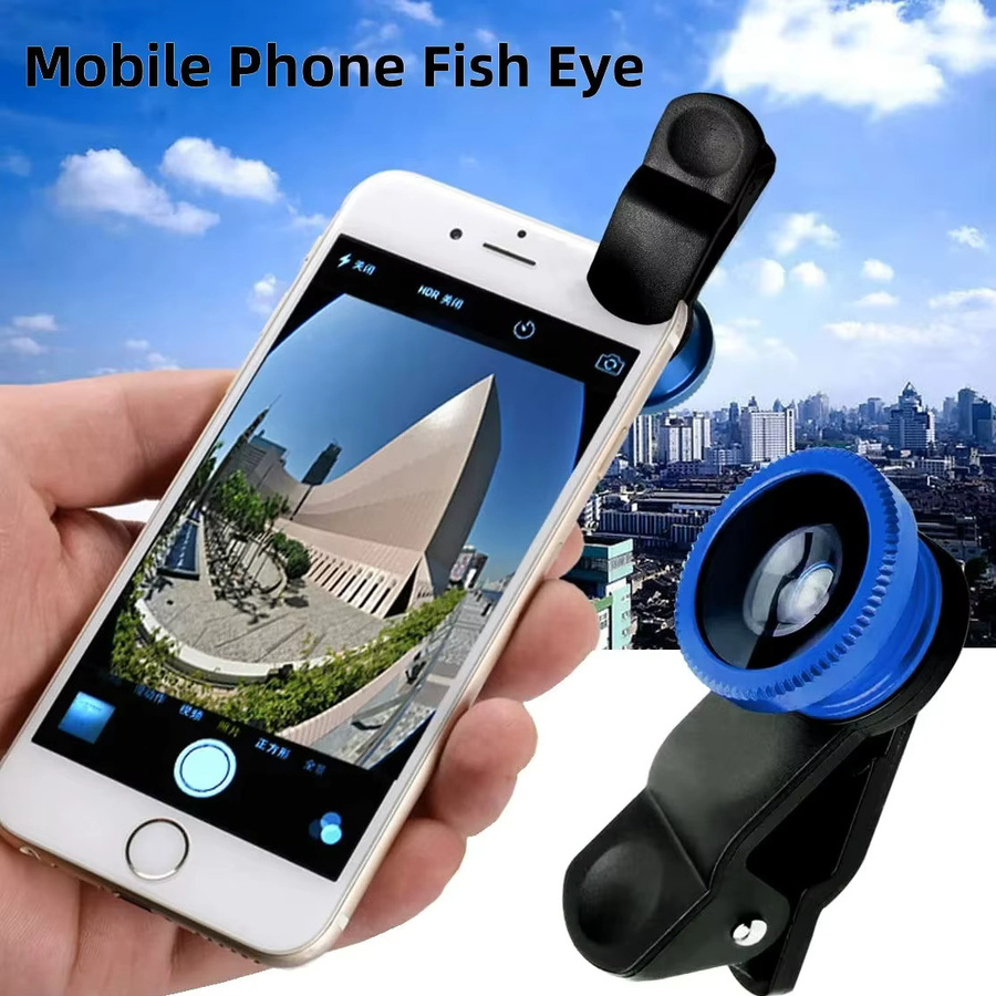 3-in-1 Kamera-Kit für dein Smartphone mit Weitwinkel-Zoom, Fisheye und Makroobjektiv in Schwarz, kompatibel mit iPhone 16, Xiaomi und Huawei - Bild 6
