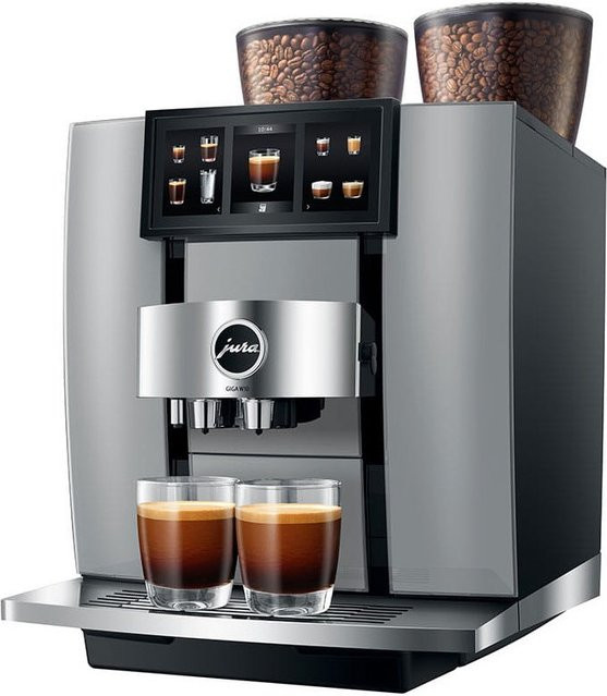 Jura GIGA W10 Kaffeevollautomat in Silber mit Cold Brew Funktion und integriertem Mahlwerk aus Keramik und Edelstahl - Bild 1