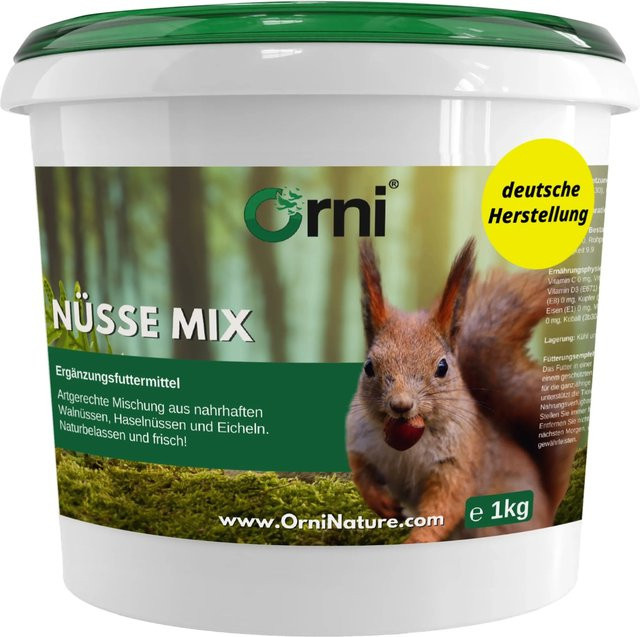 Orni Nüsse Mix für Eichhörnchen - Bild 1