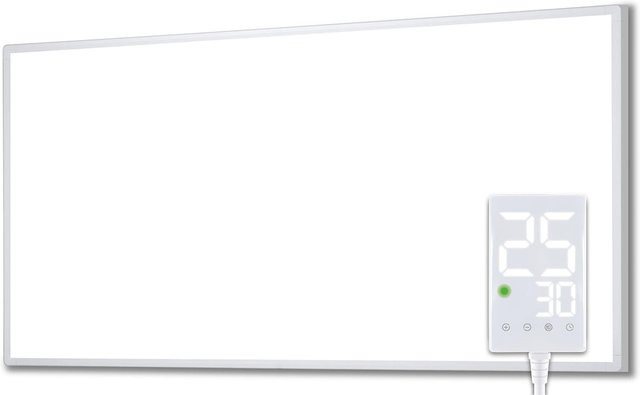 Heidenfeld Home & Living Infrarotheizung HF-HP100-3 mit Thermostat, weiß, 300-1200 Watt - Bild 1