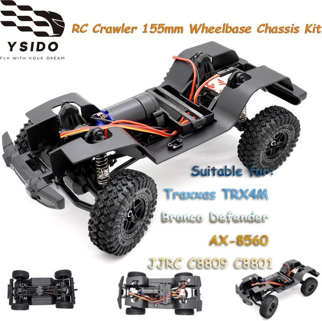 JJRC RC Crawler, 1:18, Rahmen Chassis, Karosserie, Radstand montiert - Bild 1