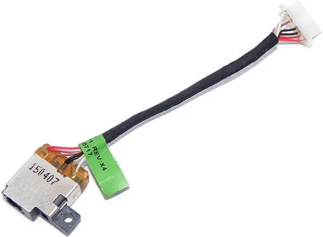 HP Gleichstrombuchse mit Lade-Flexkabel für X360 13-4003DX 4005DX 13T 13-4000 Laptops in Schwarz - Bild 1