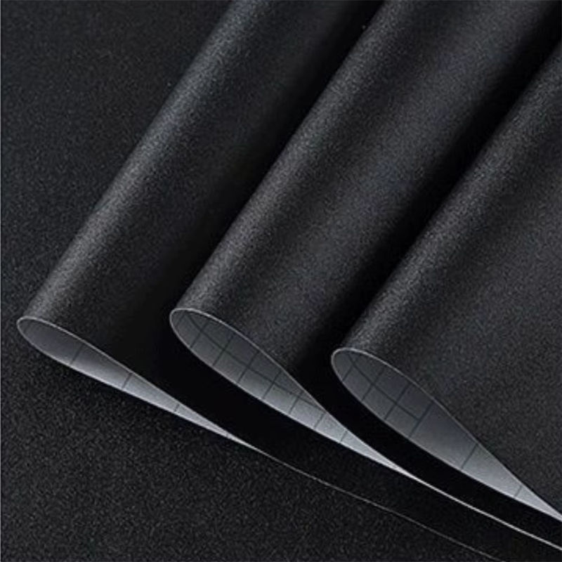 Selbstklebende Vinyl Tapete LUCK AMY in Weiß Grau Schwarz, 5m Matte Wandgestaltung für Wände, Tisch und Türen - Bild 2