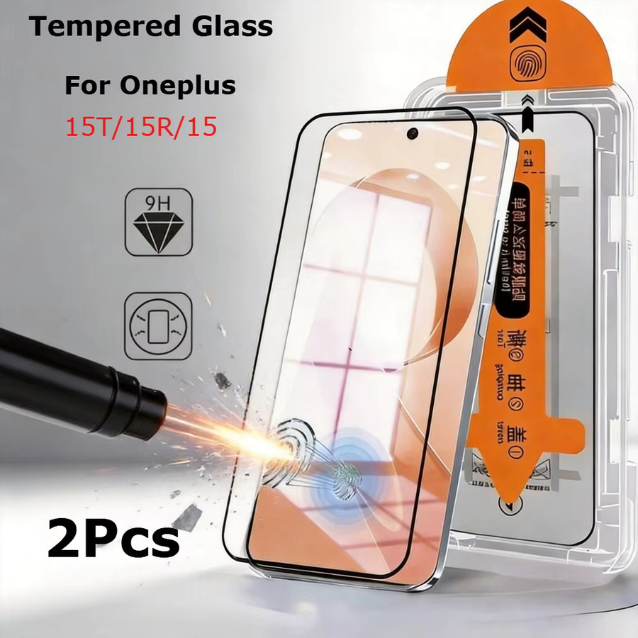 2 Stück OnePlus Displayschutzfolie aus gehärtetem Glas für OnePlus 15T und 15R, transparent, mit One-Touch-Installation - Bild 5