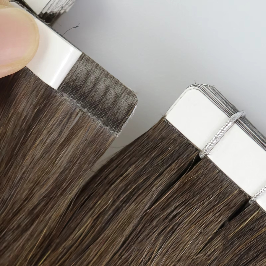 Moresoo Tape-in-Echthaarverlängerungen, 10 Stück, blond, glatt, 35,6–61 cm - Bild 2