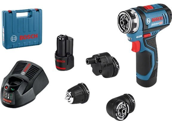 Bosch GSR 12V-15 FC Professional Akku-Bohrschrauber in Blau/Schwarz mit Koffer - Bild 2