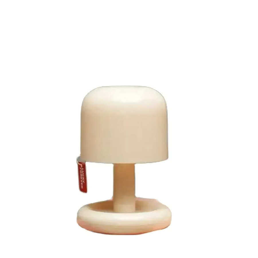 Kreative Pilz Tischlampe in Sonnenuntergangsfarben, wiederaufladbares Desktop Nachtlicht in Weiß für Wohnzimmer und Bar - Bild 5