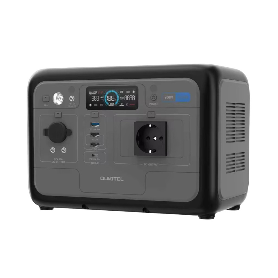 OUKITEL P800E Tragbare Powerstation mit 800W und 512Wh LiFePO4 Batterie als Solargenerator und Notstromversorgung für Zuhause sowie Outdoor-Camping - Bild 4