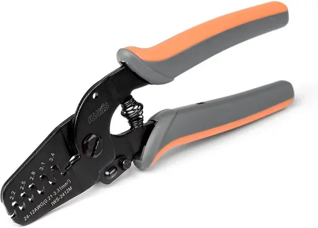 IWISS IWS-2820M Mini Micro Open Barrel Crimpzange für Molex, Tyco und JST Terminals und Connectors - Bild 1