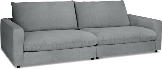 Modernes Sofa Sansibar Wangerooge in Grau mit Stoffbezug und Stahlgestell B/T/H: 268 x 127 x 84 cm - Bild 1