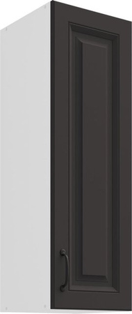 Hängeschrank Stilo in Grau im Landhausstil mit Einlegböden, Höhe: 90 cm, Breite: 30 cm