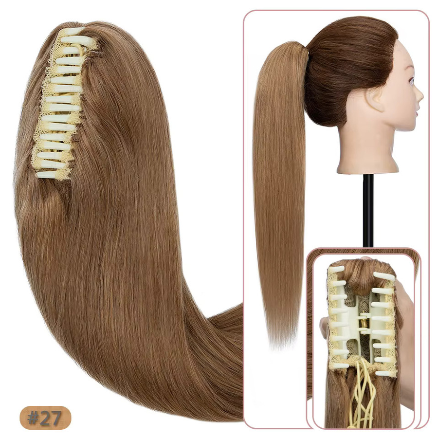 S-noilite Clip-in-Pferdeschwanz-Haarteil, blond, 50,8 cm, Damen - Bild 5