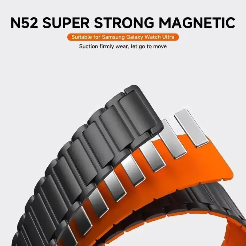 KOSPET Uhrenarmband, Silikon, Schwarz, Unisex, 22 mm - Bild 2