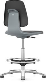 Bimos Arbeitsstuhl Labsit mit Kunstleder in Anthrazit, B/T/H: 45 x 42 x 52 - 77 cm - Bild 1