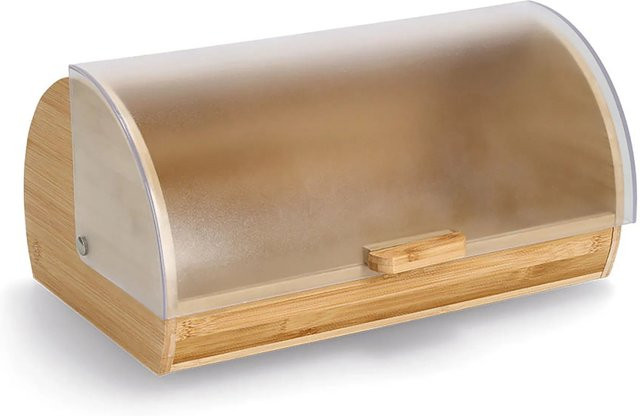 Zeller Brotkasten aus Bambus und Kunststoff, Transparent, B/T/H: 39 x 25 x 19 cm - Bild 1
