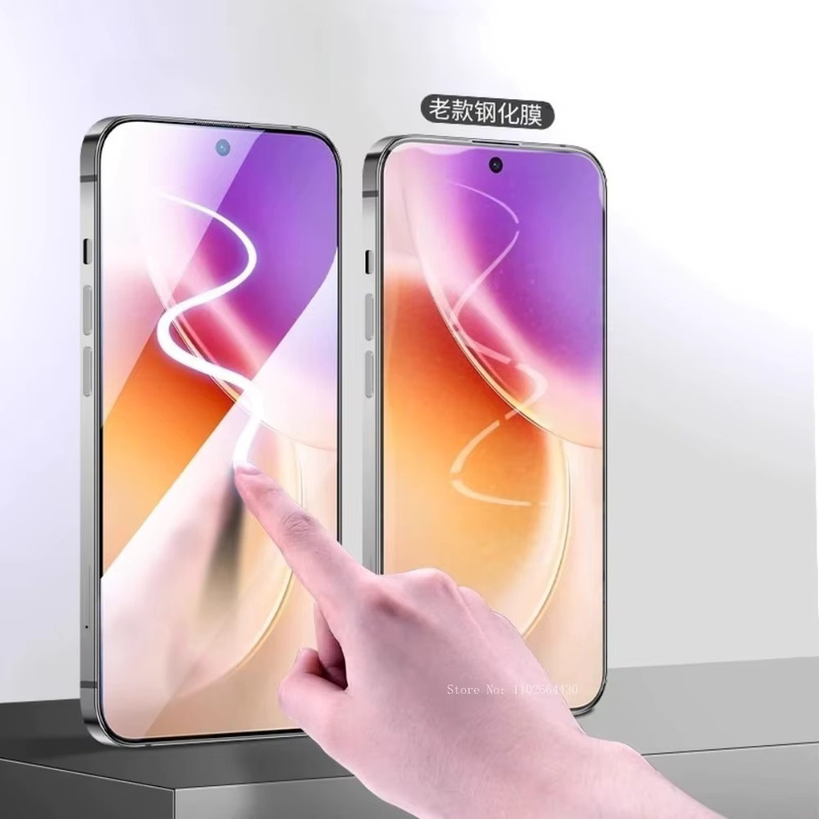 Staubfreie Displayschutzfolie aus gehärtetem Glas für Vivo X50 X60 X70 X80 X90 X100 Pro Plus sowie Vivo Y78 Plus Y100 V23 Pro X Note in Transparent - Bild 2