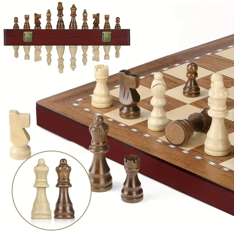 Yernea Schachspiel aus Holz, Strategiespiel - Bild 6