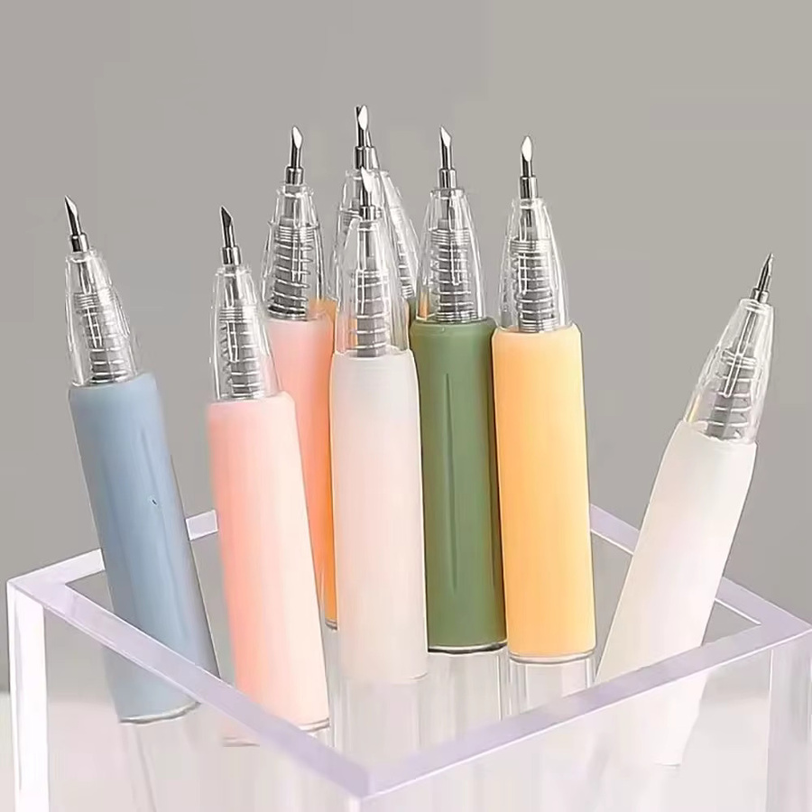 Mini Stift Messer mit nachfüllbarer Klinge für Scrapbooking und DIY, Pink und Multicolour, aus Kunststoff - Bild 2