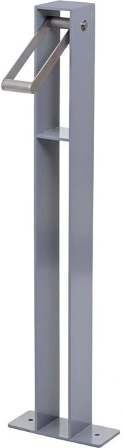 PROREGAL Fahrradbügel Anlehnbügel aus verzinktem Stahl in Grau, H x B x T: 96 x 24 x 10 cm - Bild 1