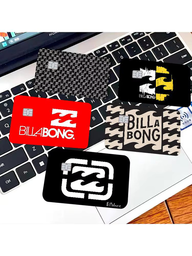 Billabongs Anime Aufkleber für Kreditkarten und Debitkarten mit abstraktem Design - Bild 6