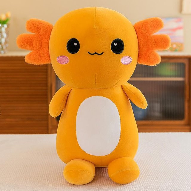 Yiran Health & Beauty Kawaii Cartoon Axolotl Plüschtier, ab 14 Jahre - Bild 1