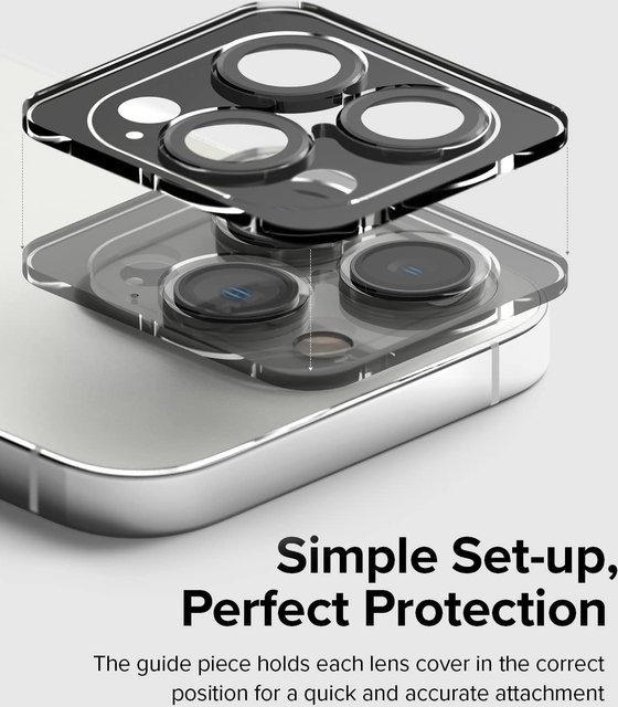 JMUYTOP Kameraobjektivschutz aus Aluminiumlegierung und gehärtetem Glas für iPhone 15 14 13 Pro Max Plus in Silber - Bild 1