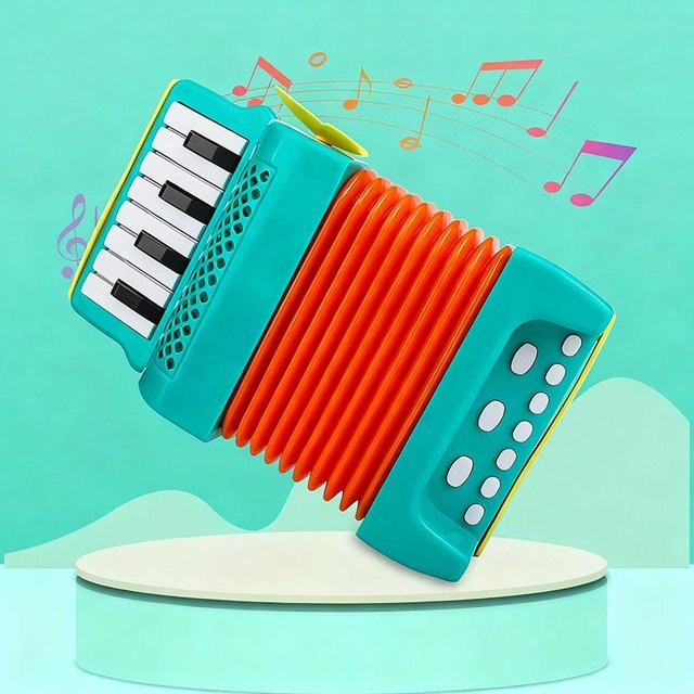 Linyi toy car Musikinstrument Akkordeon Spielzeug, ab 3 Jahre, Unisex - Bild 1