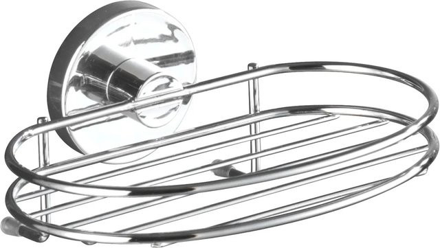 Wenko Vacuum-Loc Seifenablage Milazzo in Chrom und Weiß - Bild 1