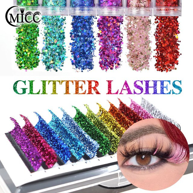CMICC Wimpernverlängerungen, künstliche Nerz-Wimpern, schimmernd, Unisex - Bild 1