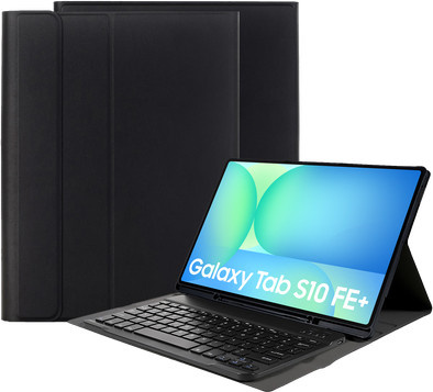 Just in Case Premium Bluetooth Keyboard Cover für Samsung Galaxy Tab S10 FE+ Qwertz, Schwarz - Bild 1