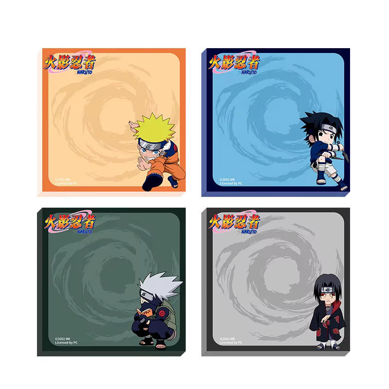 Bandai Naruto Haftnotizen mit Uzumaki Naruto und Uchiha Sasuke für Studenten - Bild 2