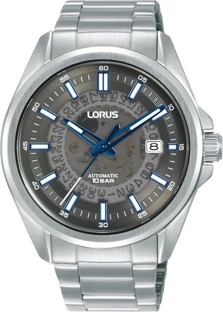 Lorus Armbanduhr Automatik, Edelstahl, Schwarz, 43 mm, Herren - Bild 1