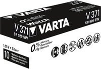 VARTA Silberoxid-Knopfzelle 371 in Silber und Schwarz - Bild 1