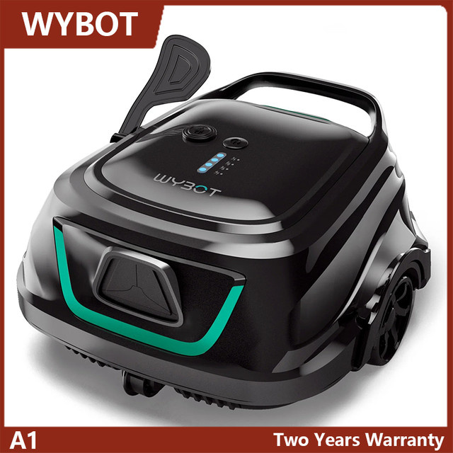 WYBOT Kabelloser Pool-Roboter-Staubsauger in Schwarz mit intelligenter Wegplanung und zweischichtiger Filtration - Bild 1