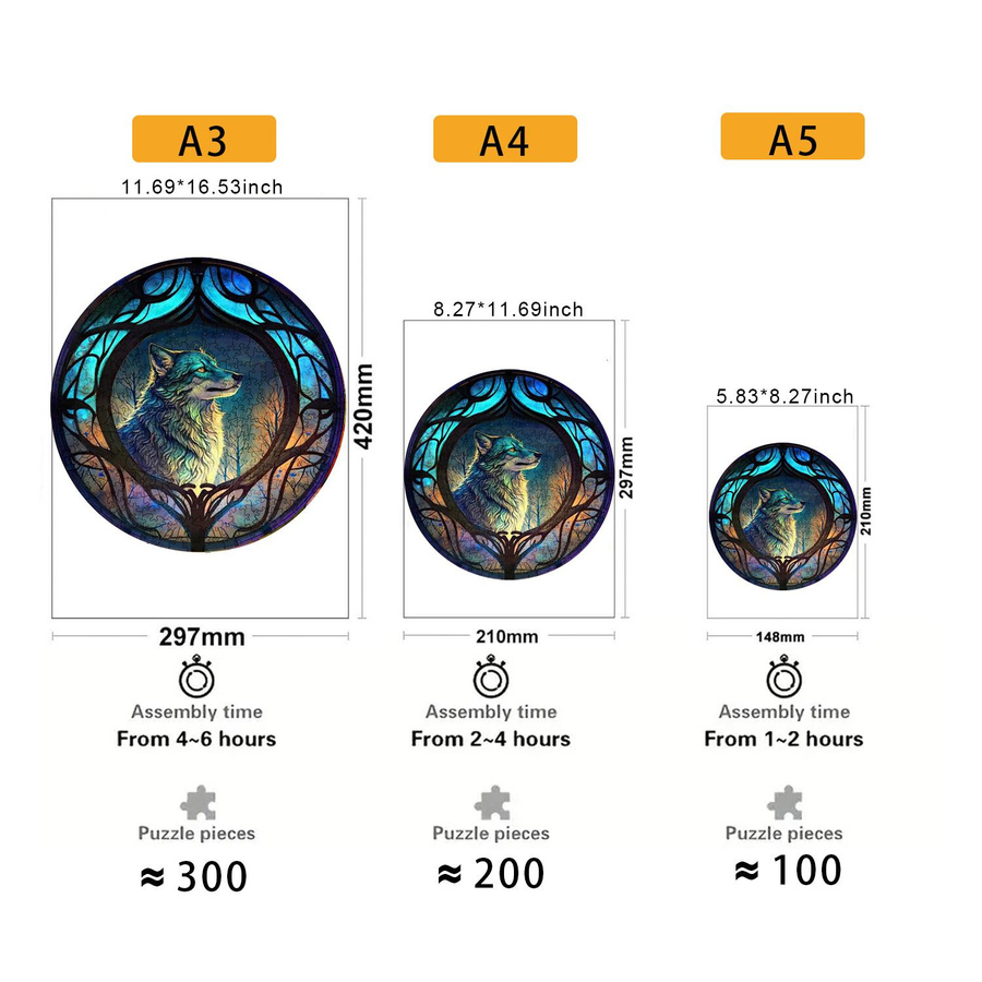 Yiran toy Blumen Kunst Puzzle Unregelmäßige Form ab 14 Jahren - Bild 2