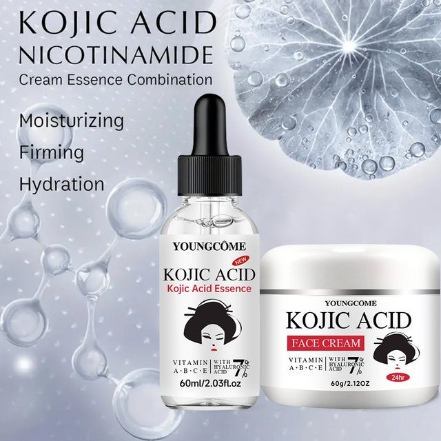 YOUNGCOME Kojisäure-Serum und Creme Set, für unreine Haut - Bild 1