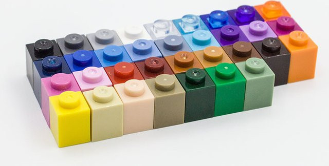 JIAJIALE Bulk-Bausteine, 800 Teile, Weiß, Kunststoff - Bild 1