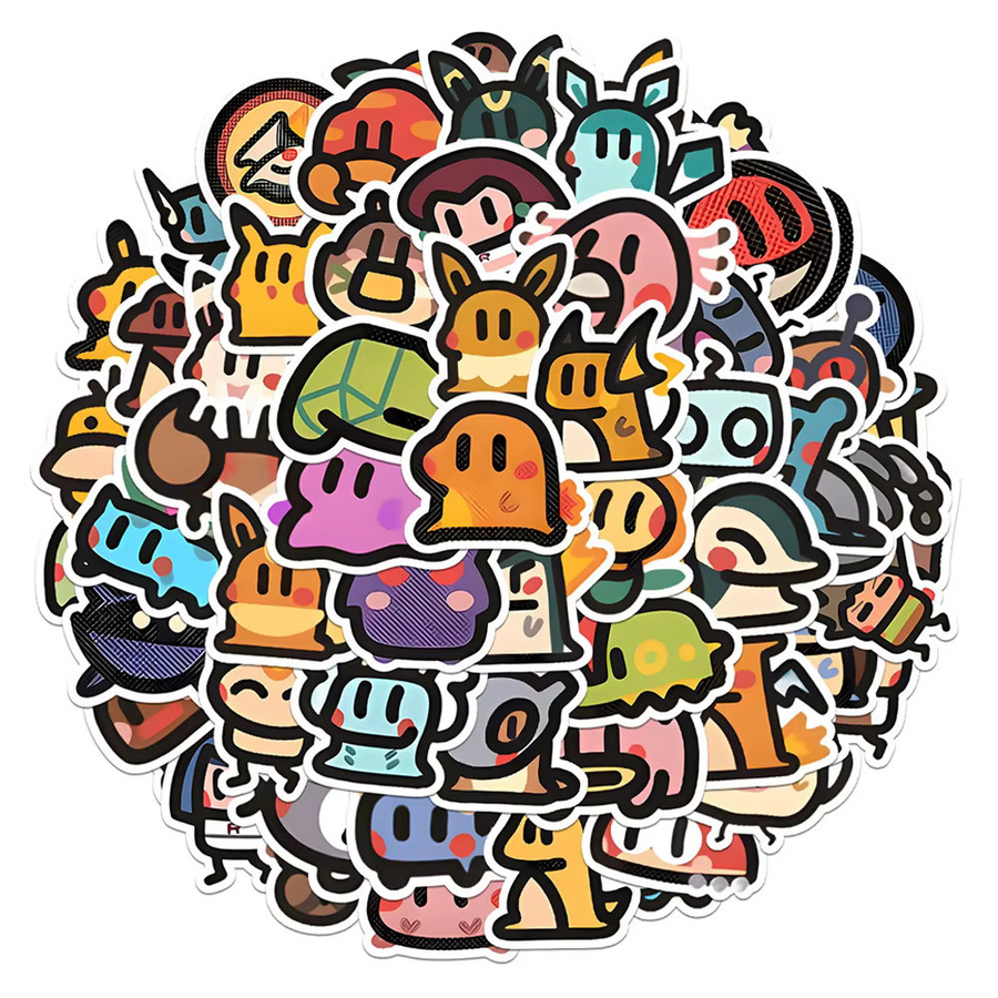 TAKARA TOMY Pokémon Aufkleber, Anime Sticker, Bunt / Mehrfarbig, Zubehör - Bild 2
