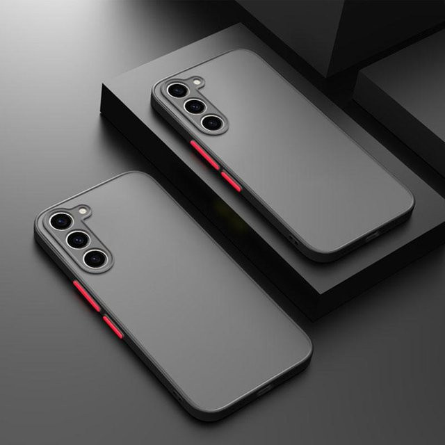 Samsung Galaxy A55 5G Hülle 2 in 1 Luxus Panzer Bumper Schutzhülle in Grau - Bild 1
